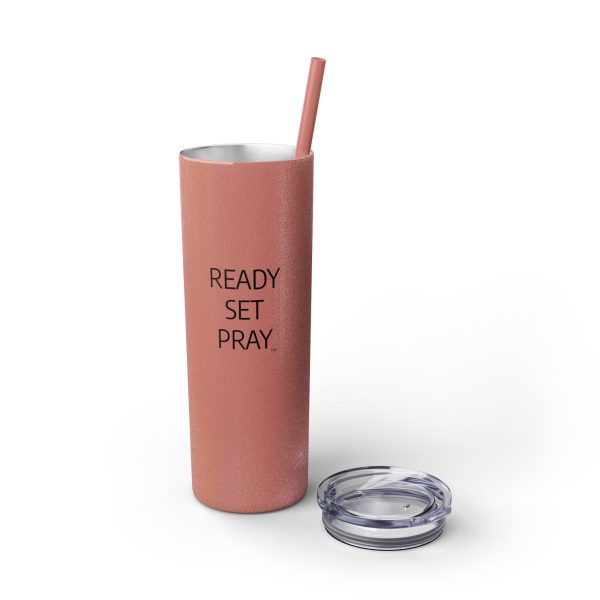 Cup Skinny Tumbler with Straw, 20oz READY SET PRAY TM - Image 42