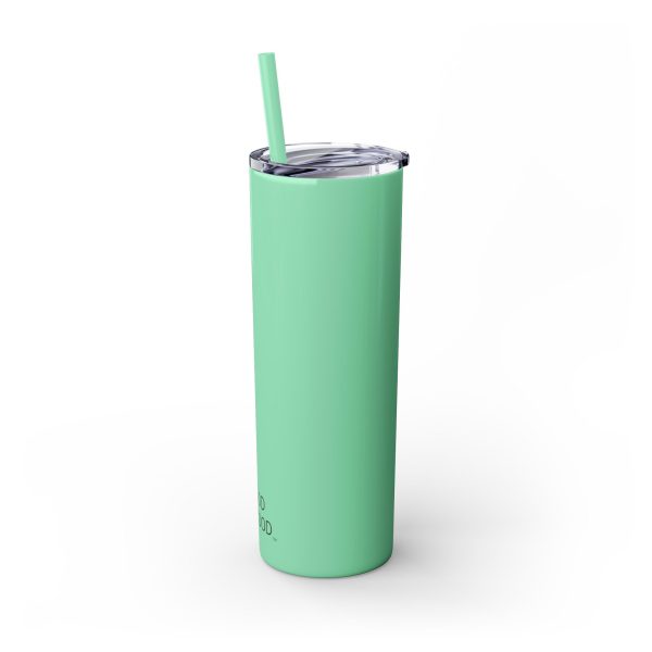 Cup Skinny Tumbler with Straw, 20oz LIVE GOD LIVE GOOD TM - Image 103