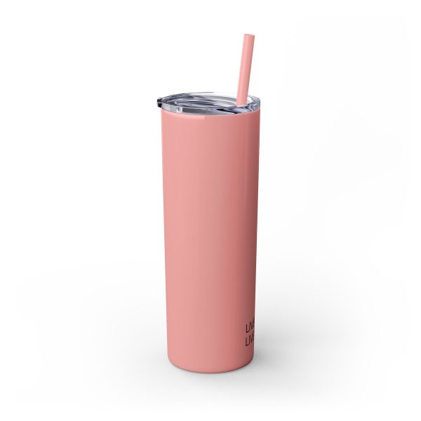 Cup Skinny Tumbler with Straw, 20oz LIVE GOD LIVE GOOD TM - Image 11