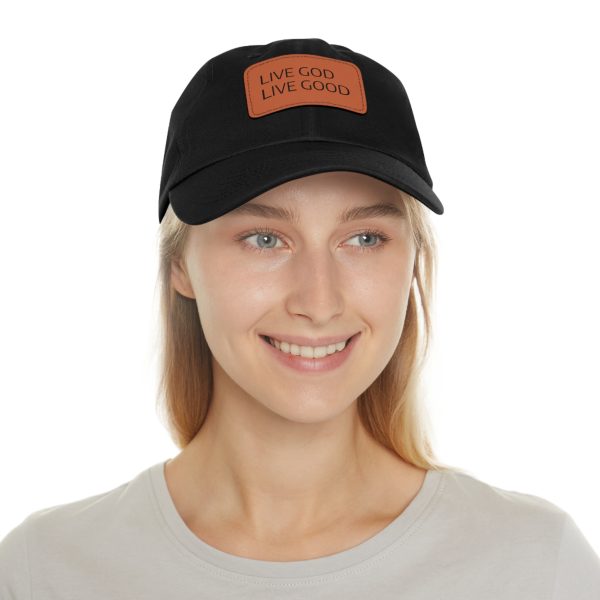 Hat with Leather Patch (Rectangle) LIVE GOD LIVE GOOD TM - Image 32