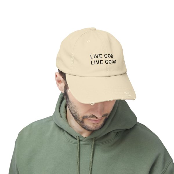 Hat Distressed LIVE GOD LIVE GOOD TM - Image 14