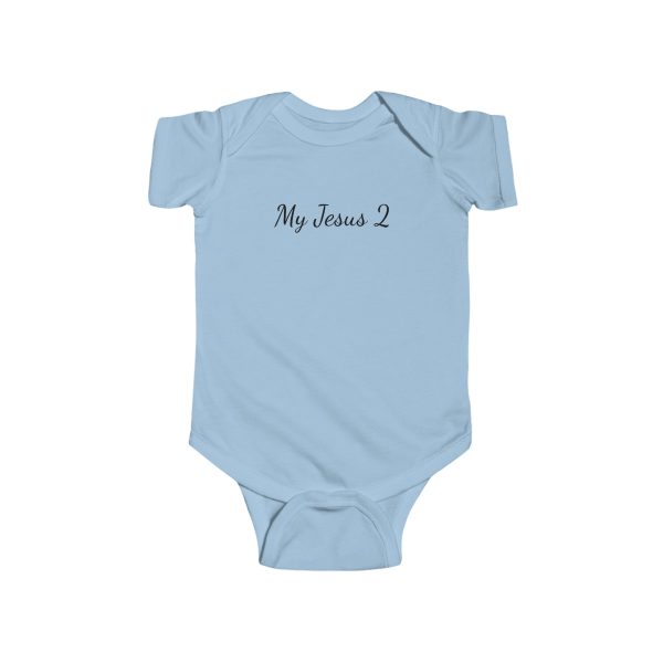 Infant Fine Jersey Bodysuit My Jesus 2 Black Letters TM - Image 7