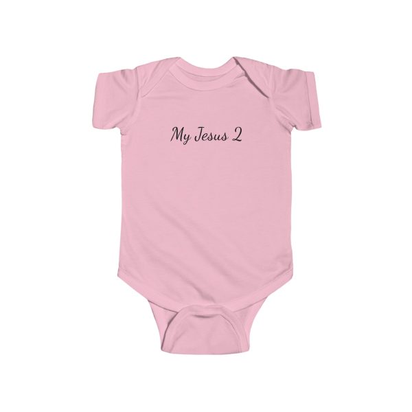 Infant Fine Jersey Bodysuit My Jesus 2 Black Letters TM