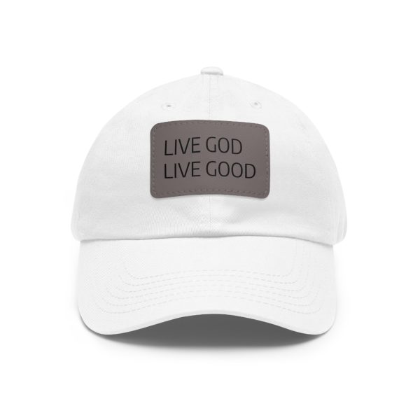 Hat with Leather Patch (Rectangle) LIVE GOD LIVE GOOD TM - Image 8