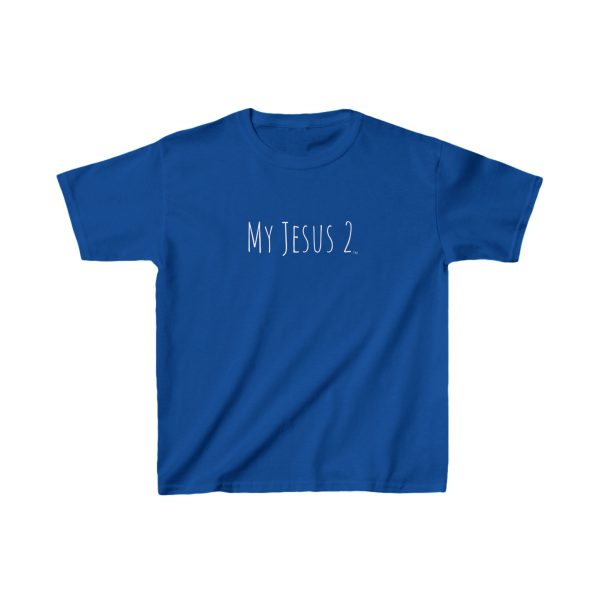 My Jesus 2 Kids Heavy Cotton Tee White Letters TM - Image 9