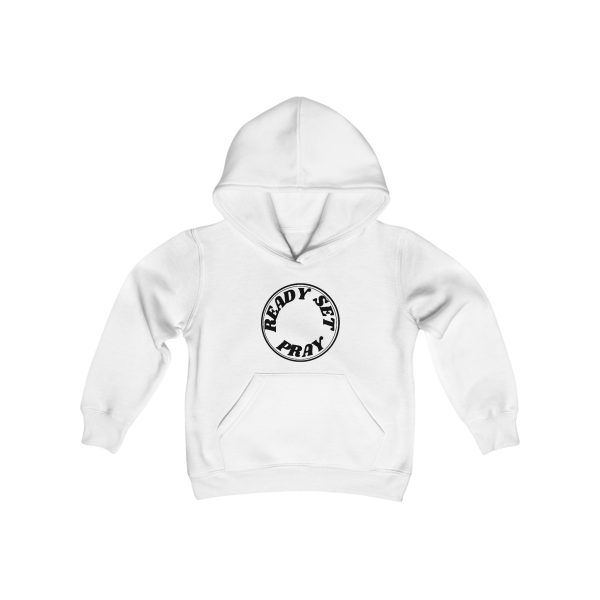 Heavy Blend Kids Hooded Sweatshirt READY SET PRAY TM - Image 3