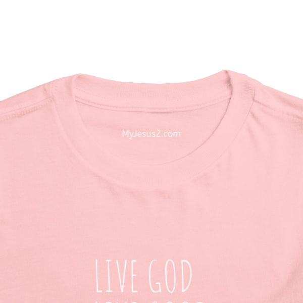 LIVE GOD LIVE GOOD Toddler Short Sleeve Tee White Letters TM - Image 32