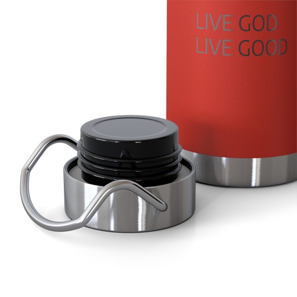 Copper Vacuum Insulated Bottle, 22oz LIVE GOD LIVE GOOD Black Letters TM - Image 47