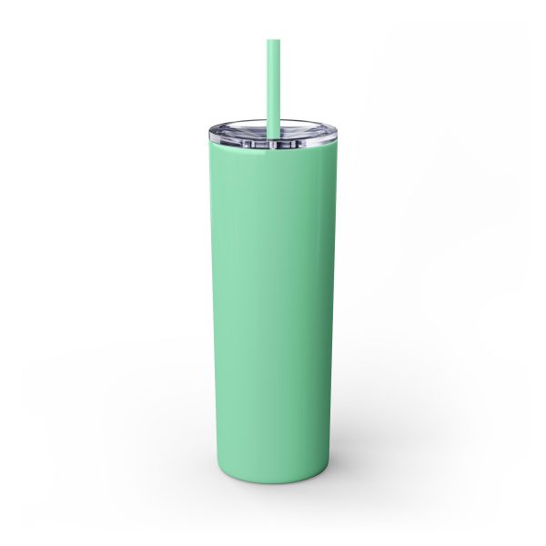 Cup Skinny Tumbler with Straw, 20oz LIVE GOD LIVE GOOD TM - Image 102