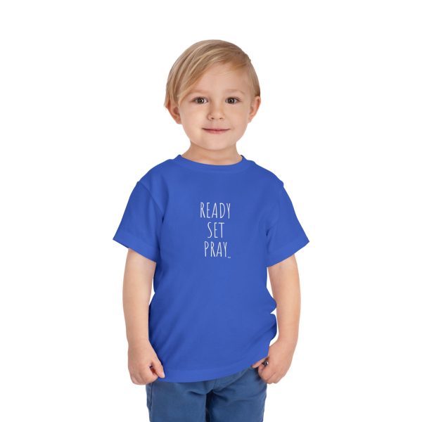 READY SET PRAY Toddler Short Sleeve Tee White Letters TM - Image 15