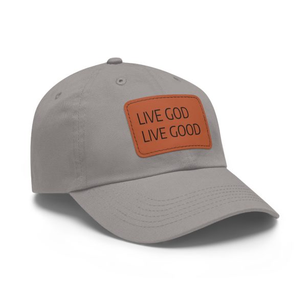 Hat with Leather Patch (Rectangle) LIVE GOD LIVE GOOD TM - Image 86