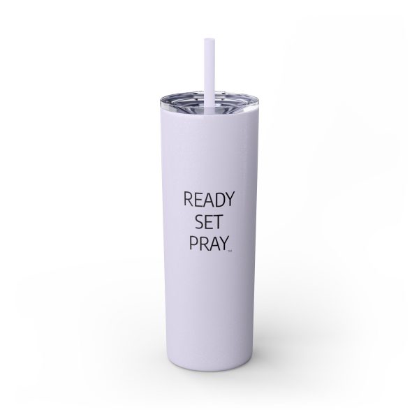 Cup Skinny Tumbler with Straw, 20oz READY SET PRAY TM - Image 55