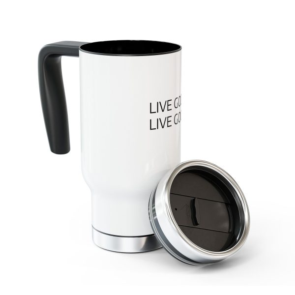 Cup Stainless Steel Travel Mug with Handle, 14oz LIVE GOD LIVE GOOD TM - Image 8