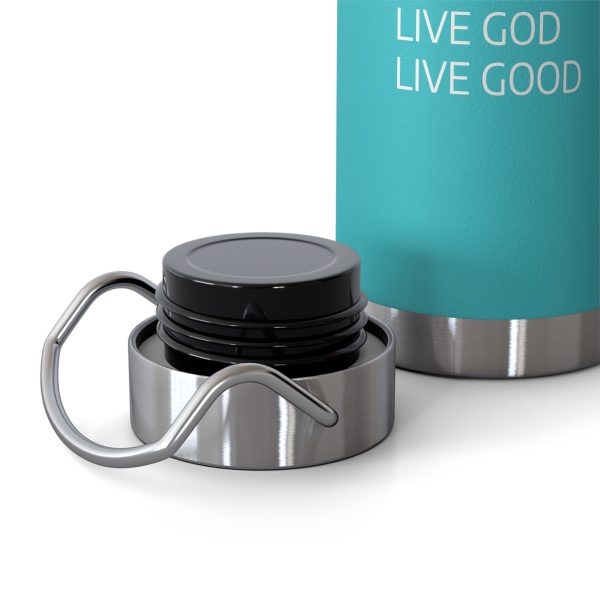 Copper Vacuum Insulated Bottle, 22oz LIVE GOD LIVE GOOD White Letters TM - Image 27