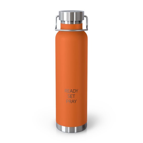 Copper Vacuum Insulated Bottle, 22oz READY SET PRAY Black Letters TM - Image 29