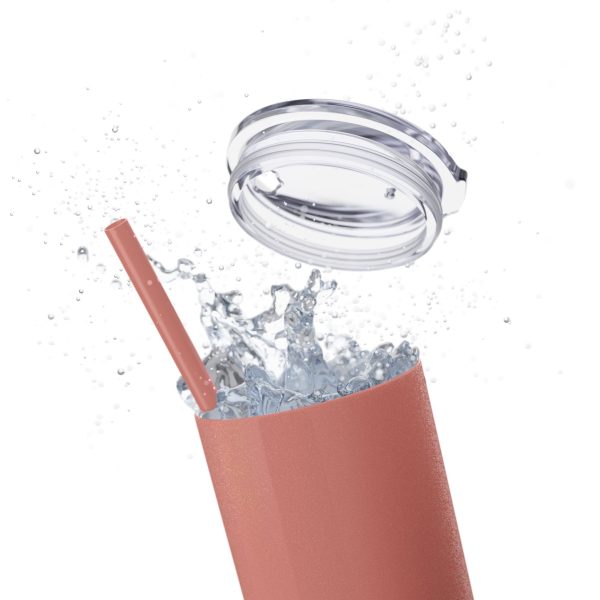 Cup Skinny Tumbler with Straw, 20oz LIVE GOD LIVE GOOD TM - Image 35