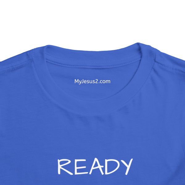 READY SET PRAY Toddler Short Sleeve Tee White Letters TM - Image 4