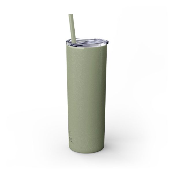 Cup Skinny Tumbler with Straw, 20oz LIVE GOD LIVE GOOD TM - Image 85