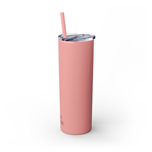 Cup Skinny Tumbler with Straw, 20oz LIVE GOD LIVE GOOD TM - Image 13