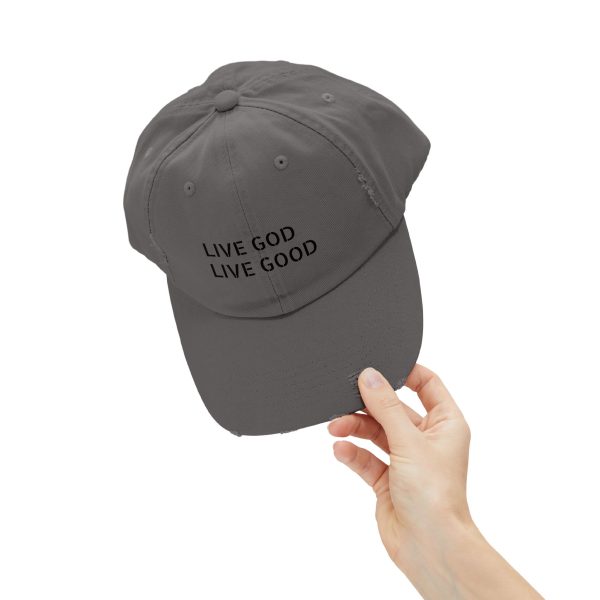 Hat Distressed LIVE GOD LIVE GOOD TM - Image 8