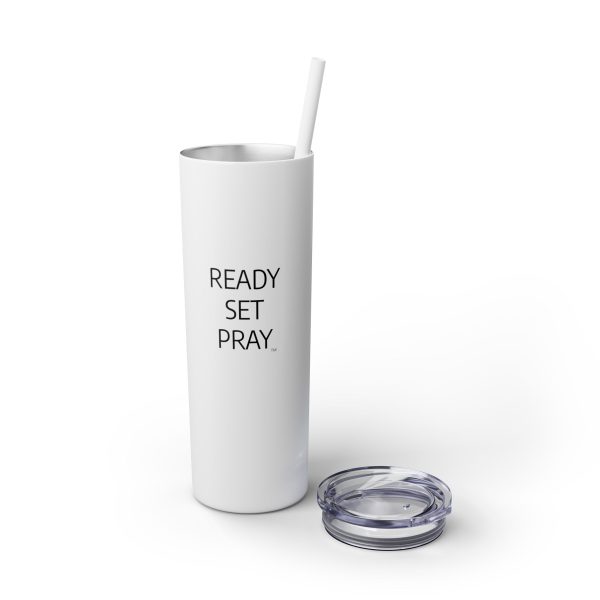 Cup Skinny Tumbler with Straw, 20oz READY SET PRAY TM - Image 123