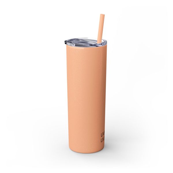 Cup Skinny Tumbler with Straw, 20oz LIVE GOD LIVE GOOD TM - Image 20