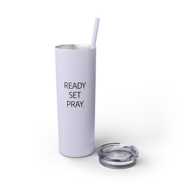 Cup Skinny Tumbler with Straw, 20oz READY SET PRAY TM - Image 60