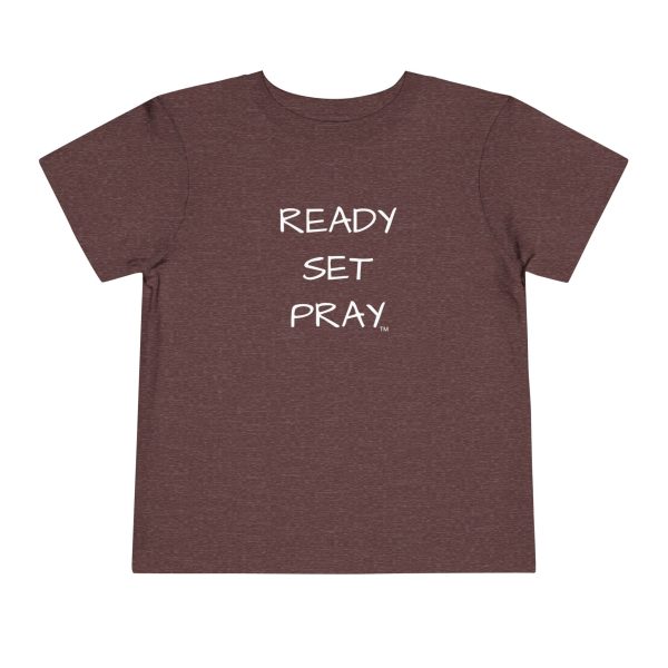 READY SET PRAY Toddler Short Sleeve Tee White Letters TM - Image 33