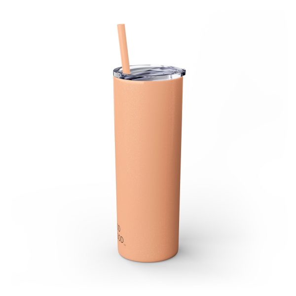 Cup Skinny Tumbler with Straw, 20oz LIVE GOD LIVE GOOD TM - Image 22