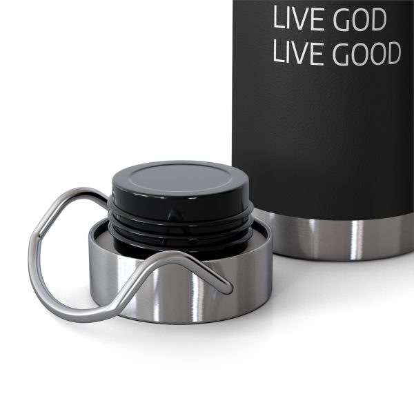 Copper Vacuum Insulated Bottle, 22oz LIVE GOD LIVE GOOD White Letters TM - Image 13