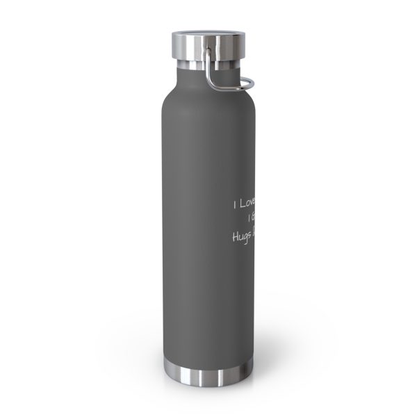 Copper Vacuum Insulated Bottle, 22oz I Love My Jesus I Give Him Hugs & Squeezes White Letters TM - Image 3