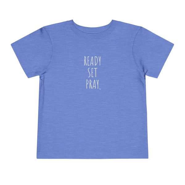 READY SET PRAY Toddler Short Sleeve Tee White Letters TM - Image 9