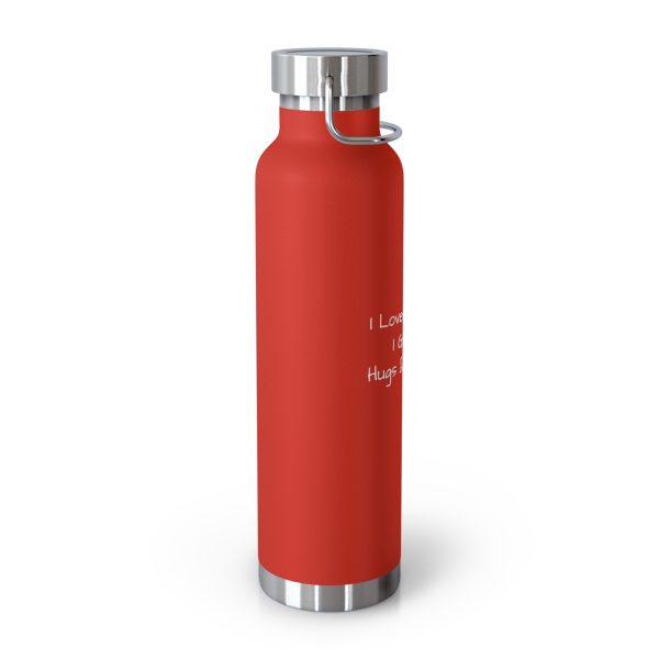 Copper Vacuum Insulated Bottle, 22oz I Love My Jesus I Give Him Hugs & Squeezes White Letters TM - Image 45