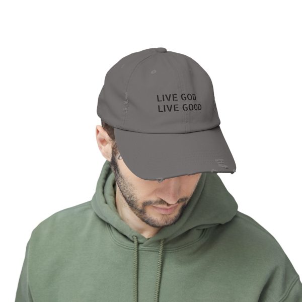 Hat Distressed LIVE GOD LIVE GOOD TM - Image 6