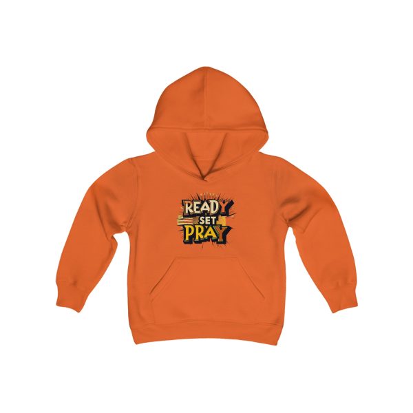 Heavy Blend Kids Hooded Sweatshirt READY SET PRAY TM