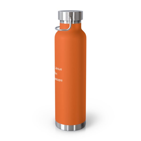 Copper Vacuum Insulated Bottle, 22oz I Love My Jesus I Give Him Hugs & Squeezes White Letters TM - Image 32