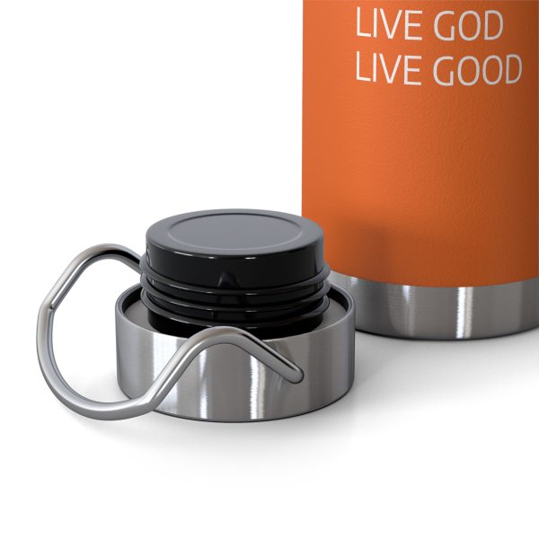 Copper Vacuum Insulated Bottle, 22oz LIVE GOD LIVE GOOD White Letters TM - Image 34