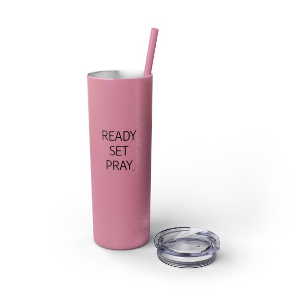 Cup Skinny Tumbler with Straw, 20oz READY SET PRAY TM - Image 69