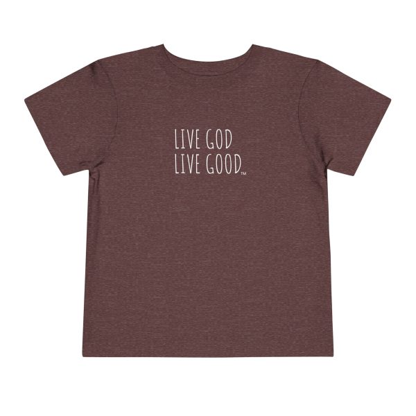 LIVE GOD LIVE GOOD Toddler Short Sleeve Tee White Letters TM - Image 37