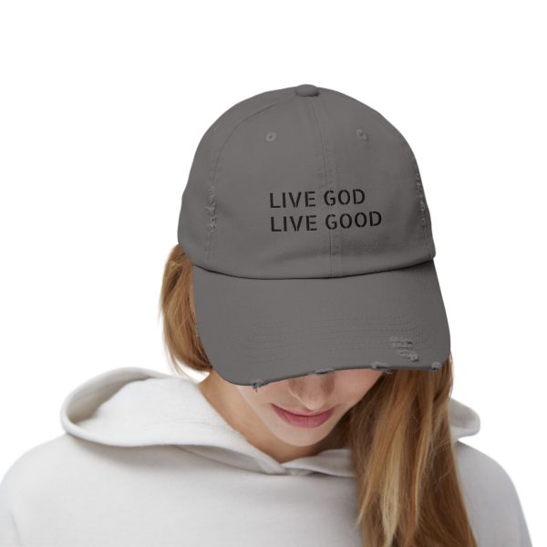 Hat Distressed LIVE GOD LIVE GOOD TM - Image 4