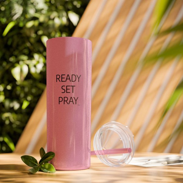 Cup Skinny Tumbler with Straw, 20oz READY SET PRAY TM - Image 72