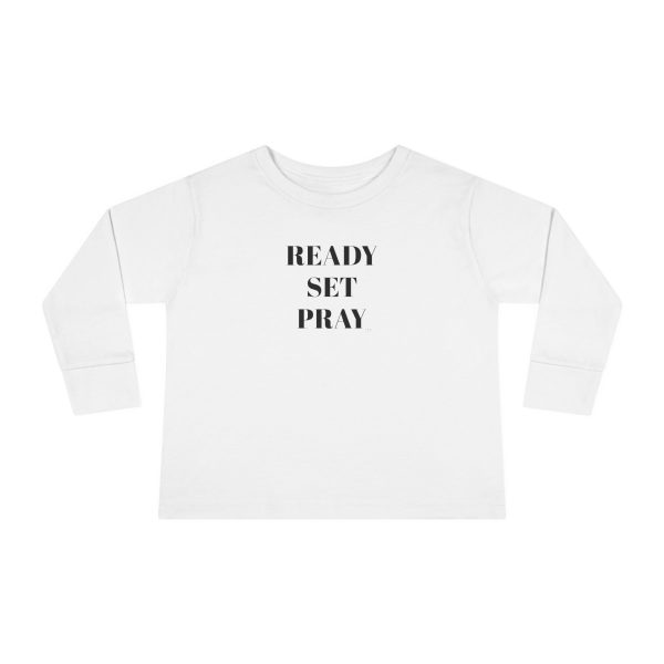 READY SET PRAY Toddler Long Sleeve Tee TM - Image 5