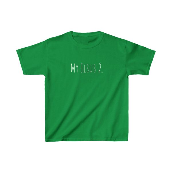 My Jesus 2 Kids Heavy Cotton Tee White Letters TM - Image 5