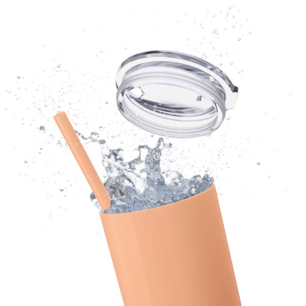 Cup Skinny Tumbler with Straw, 20oz LIVE GOD LIVE GOOD TM - Image 26