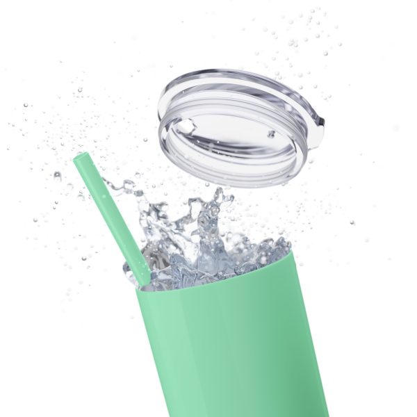 Cup Skinny Tumbler with Straw, 20oz LIVE GOD LIVE GOOD TM - Image 107