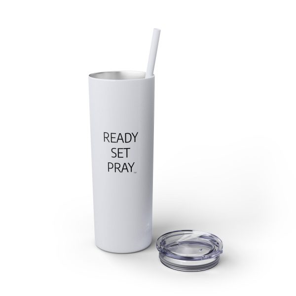 Cup Skinny Tumbler with Straw, 20oz READY SET PRAY TM - Image 51