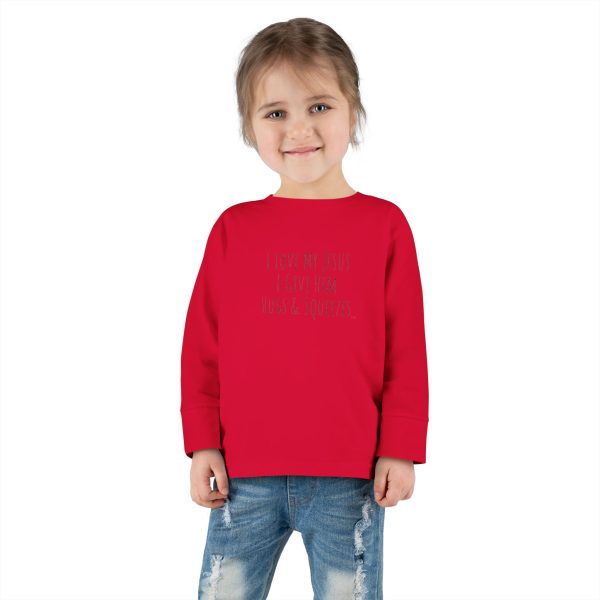 I Love My Jesus I Give Him Hugs & Squeezes Toddler Long Sleeve Tee TM - Image 20