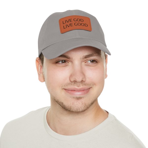 Hat with Leather Patch (Rectangle) LIVE GOD LIVE GOOD TM - Image 89