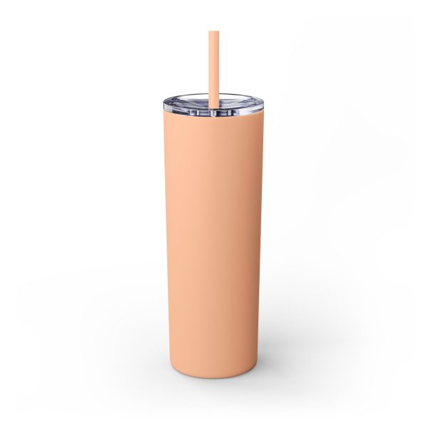 Cup Skinny Tumbler with Straw, 20oz LIVE GOD LIVE GOOD TM - Image 3