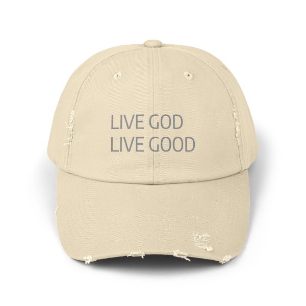 Hat Distressed LIVE GOD LIVE GOOD TM